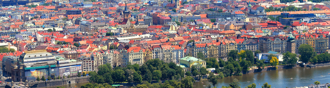 Prague, View from Prague Petřín Lookout Tower (by Thomas Depenbusch), CC-BY-2.0